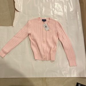 Girls Medium (8-10) Polo Ralph Lauren Pink Sweater NWT